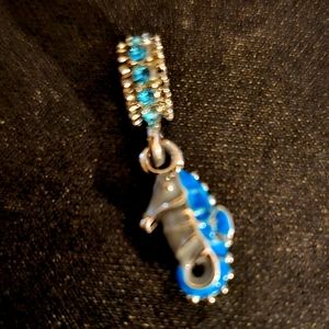 Blue Seahorse Europeon Style Charm